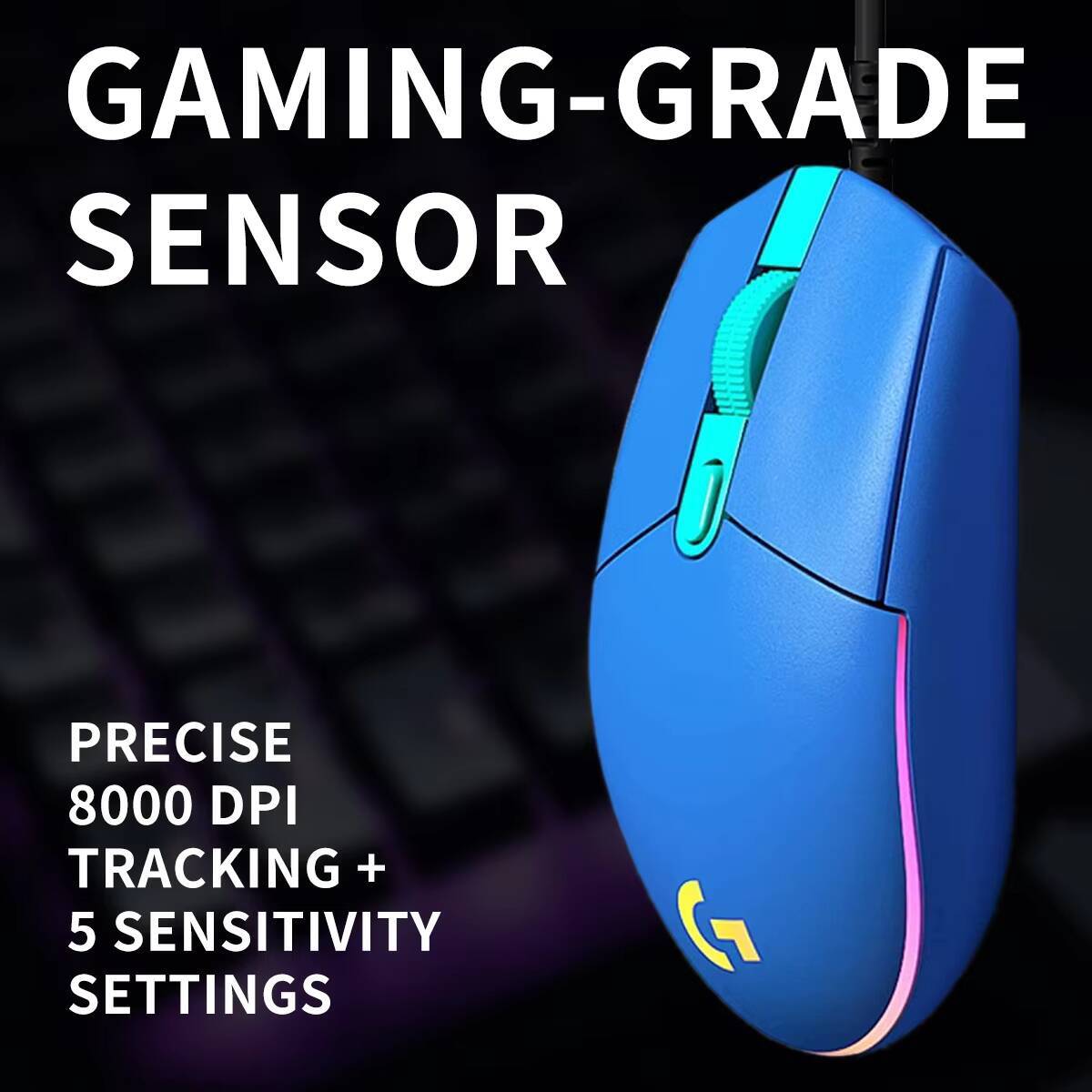 Logitech G203 LIGHTSYNC Gaming - огляд і ціна Logitech Mouse G203
